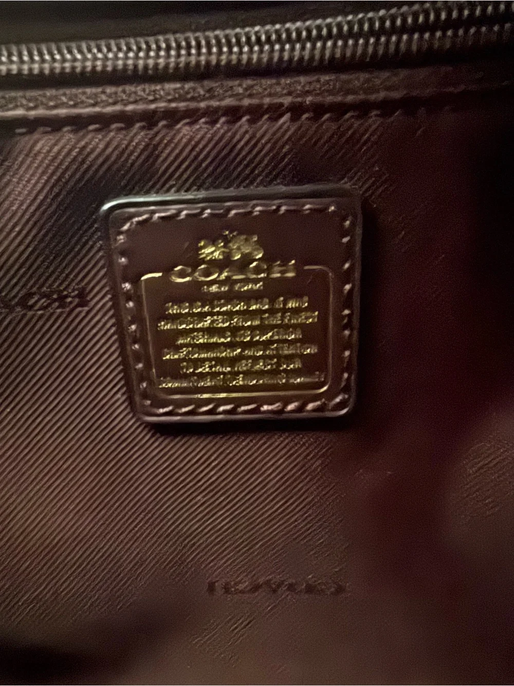 Coach Quilted Patchwork Satchel in Burgundy and Pink Accents
